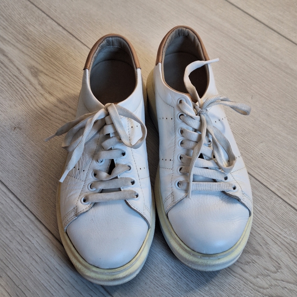 Ateliers White Leather Sneakers 38